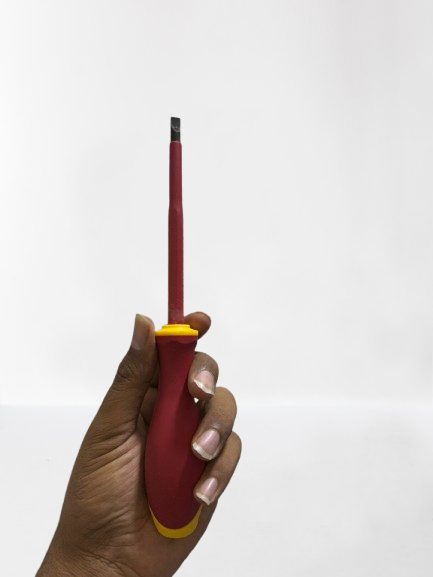 - mins Insulated Screwdriver for Live Electrical Circuits, Safety Voltage Rated, Red and Yellow